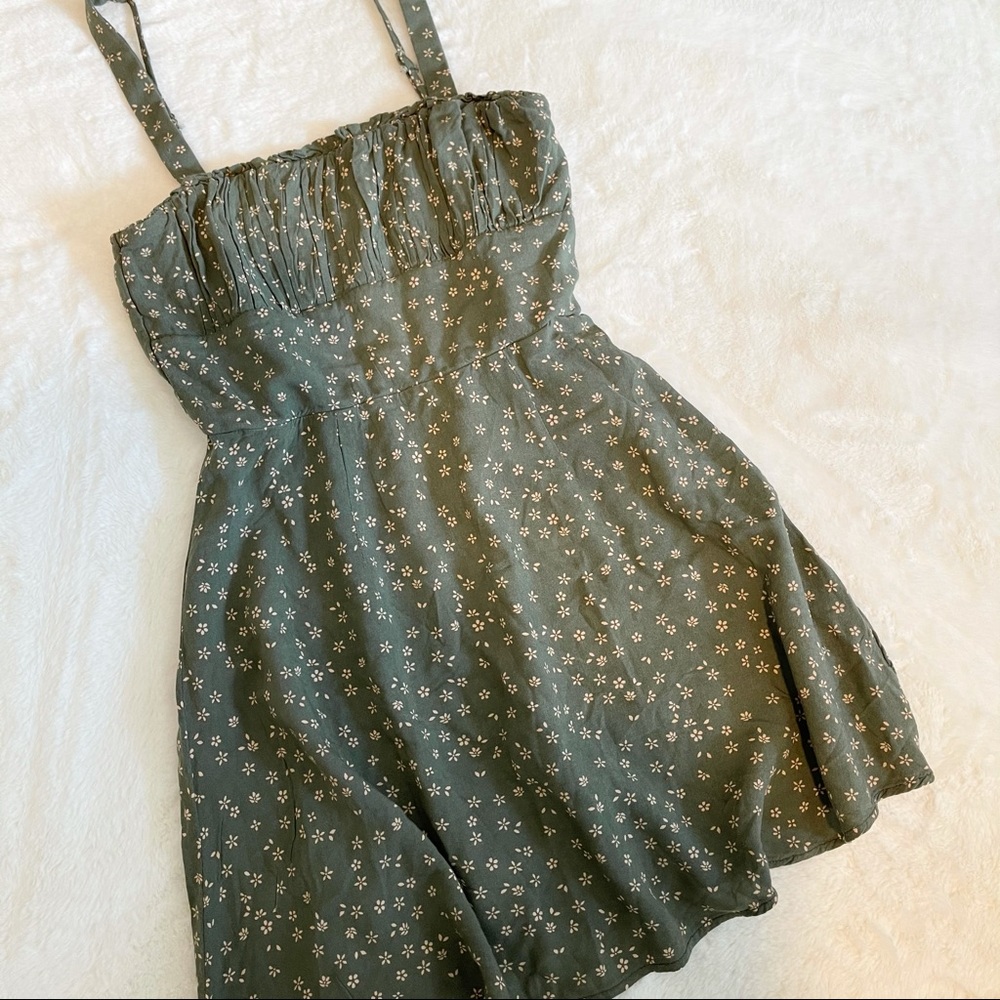 Floral Green Summer Dress